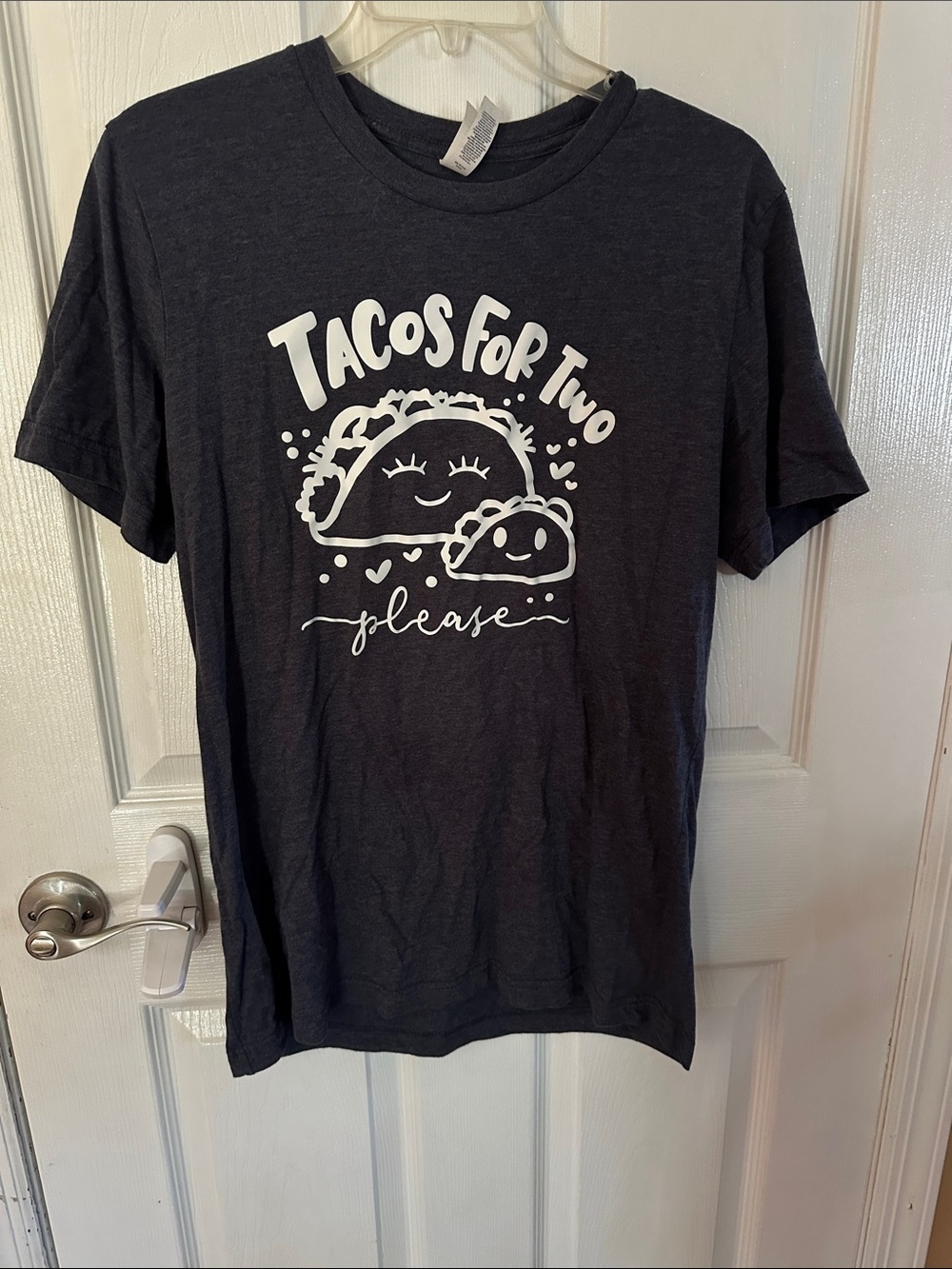 Tacos For Two pregnancy/ Graphic Tee - dark blue